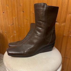 brown heeled boots